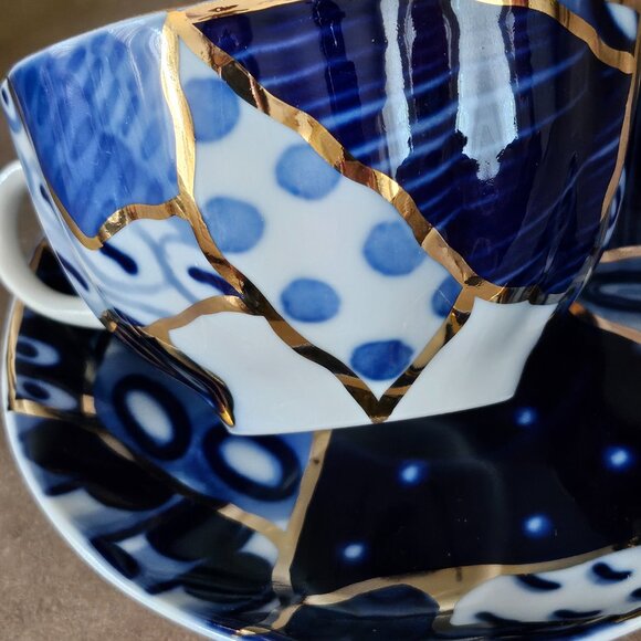 Lomonosov Imperial Porcelain Factory Tea cup And Saucer Tulip Baikal - Picture 12 of 12